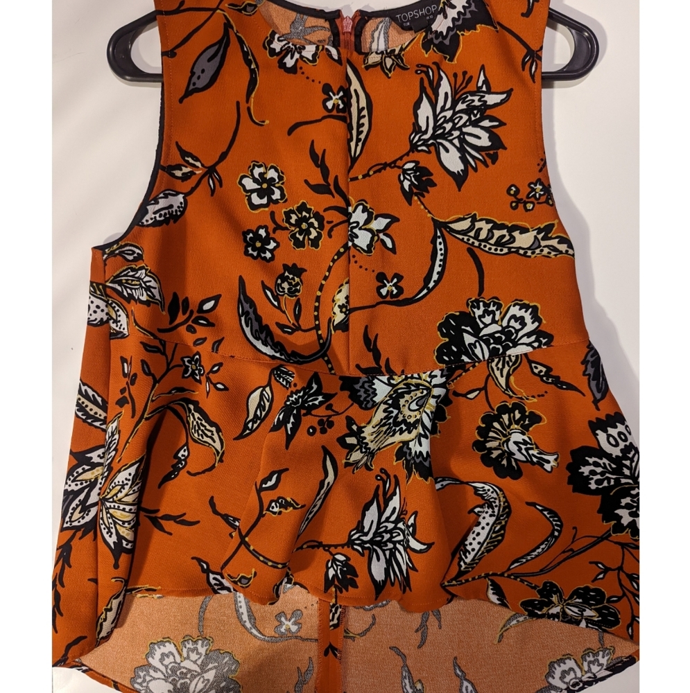 🎀TOPSHOP High Low Peplum Top
